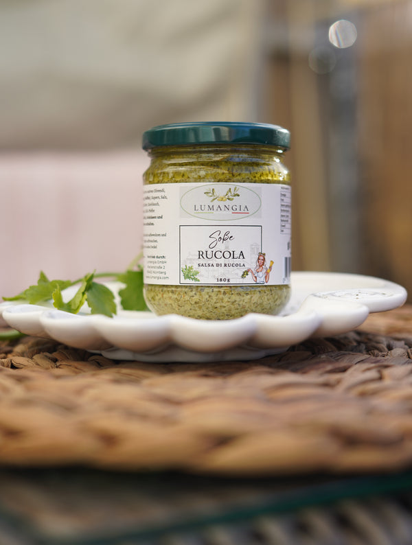 Vegane Rucolasoße – italienische Salsa di Rucola mit frischem Rucola